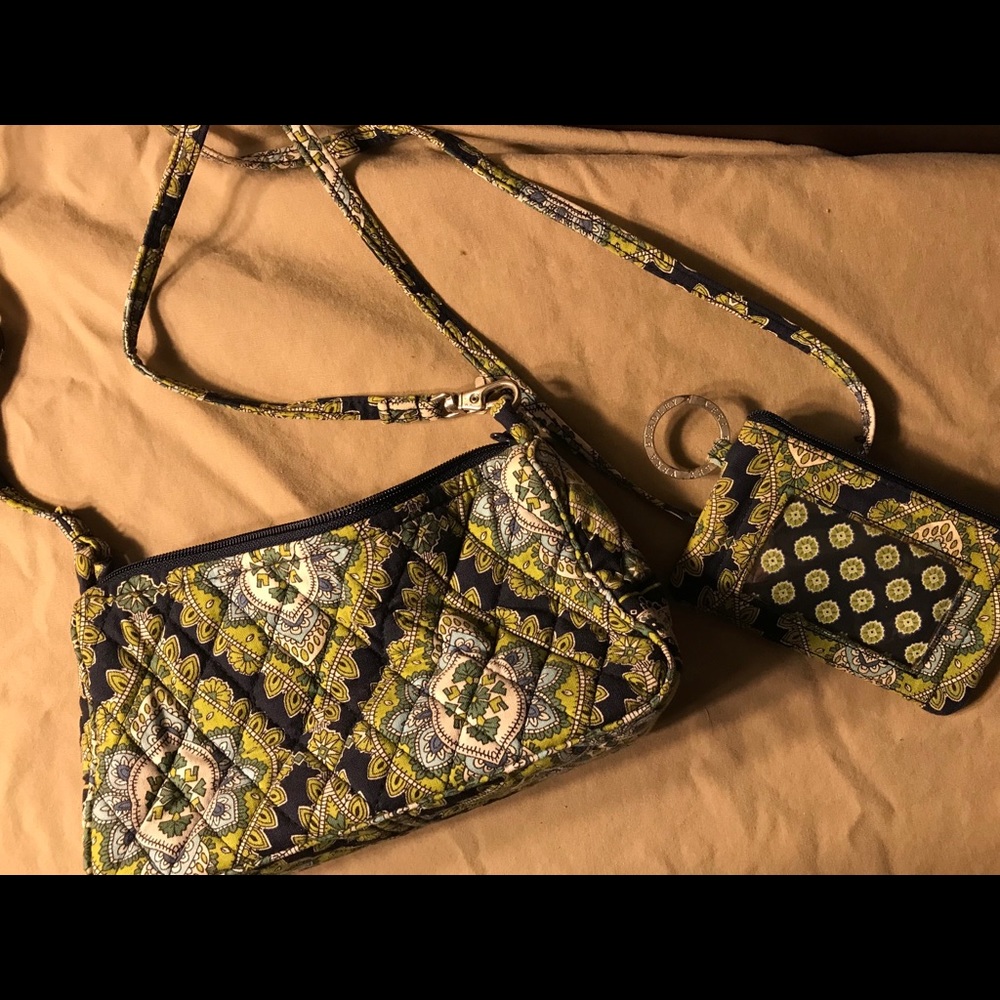 Vera Bradley mini bag and ID case bundle